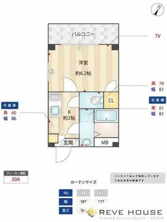 福岡県福岡市中央区高砂1丁目【マンション】の間取り