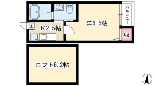 リバティー【202号室】の間取り