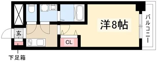 リヴシティ今池【203号室】の間取り