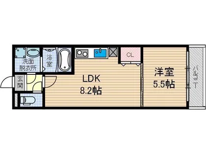 1LDKの間取り画像