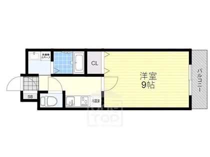 アンプルールクラージュ森脇【2階】の間取り