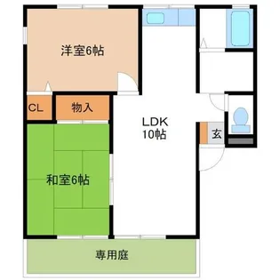 イーグルB【101号室】の間取り