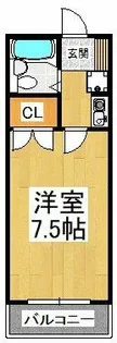 ブルージュ喜志【4階】の間取り