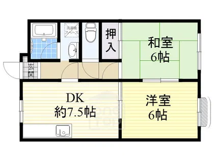メゾン蒼A棟【2階】の間取り