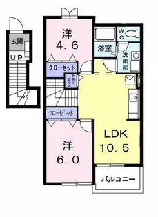 アメニティ ワン【201号室】の間取り