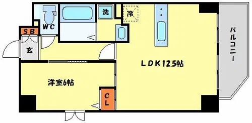 Mon maisonⅡ【6階】の間取り