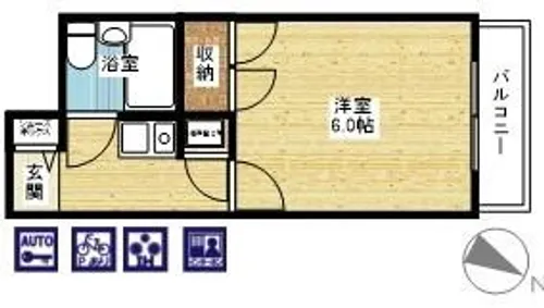 トーカン東淀川キャステール【4階】の間取り
