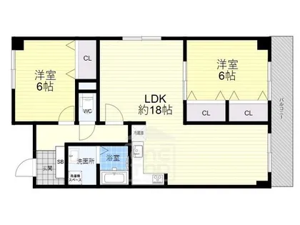 メゾンM&S【2階】の間取り