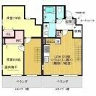 レジデンス グリシナ【405号室】の間取り