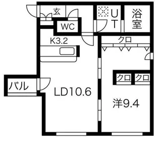 PureStageMaruyama【2階】の間取り