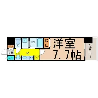 ブルームライフ黒川【7階】の間取り
