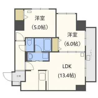 ラクラス円山公園【10階】の間取り