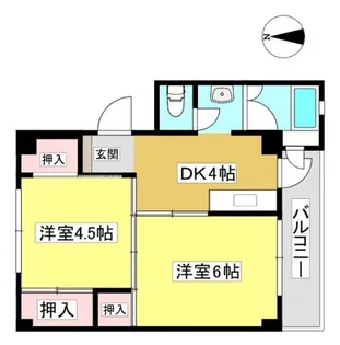 ビレッジハウス拾石3号棟【107号室】の間取り