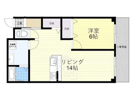 麻田レインボーハイツ【1階】の間取り