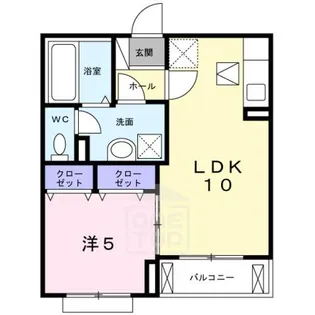 ヴィアソーレ摂津【3階】の間取り