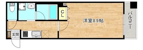 レクラン深江南【2階】の間取り