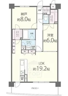 イーストコートアイ別院町【3階】の間取り