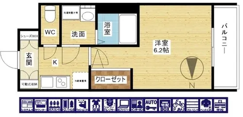 エステムコート新大阪XIVパルス【2階】の間取り
