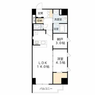 ロイヤルマックス福島【6階】の間取り