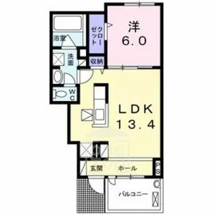 エテルネルアンジュ1【1階】の間取り
