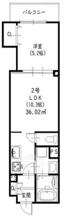 ラモーナ一津屋2【2階】の間取り