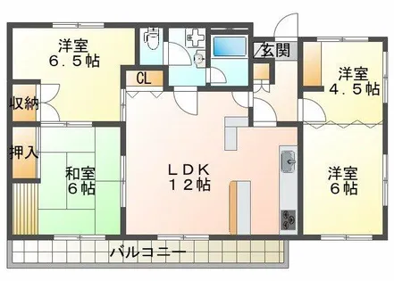 舞子台サニーハイツ【2階】の間取り