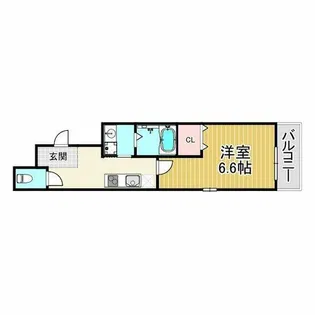 フジパレス西宮鳴尾Ⅲ番館【3階】の間取り