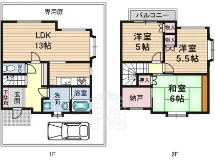 サイレントアロー【1階】の間取り