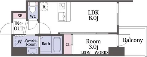 セレニテ日本橋エクラ【9階】の間取り