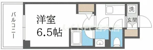 リヴェント難波ウエスト【5階】の間取り