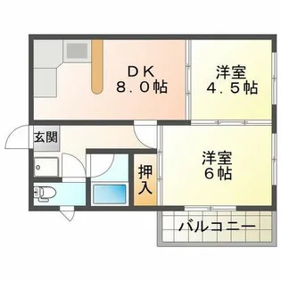 ハーベスト・ハーバー【1階】の間取り