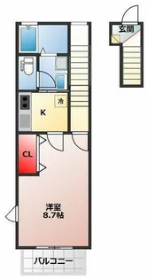 オークリーテラス【2階】の間取り