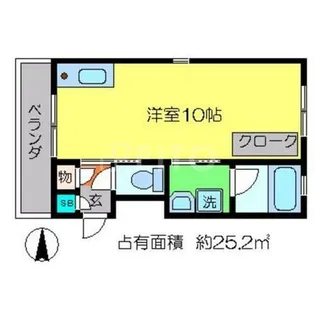 ヴァレ銀閣寺【203号室】の間取り