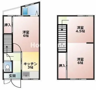 出水連棟【1号室】の間取り