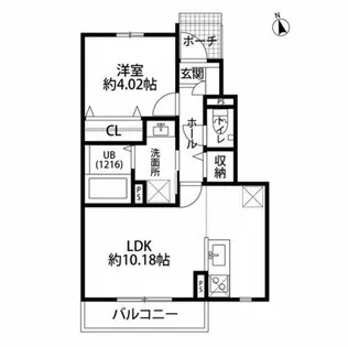 デュラ・カーサコンフォルターブルII【1階】の間取り