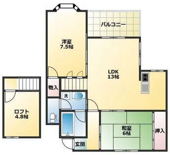 NOAH’S ApartmentHouse【302号室】の間取り