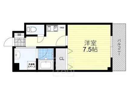 エルカーサ正雀1【3階】の間取り