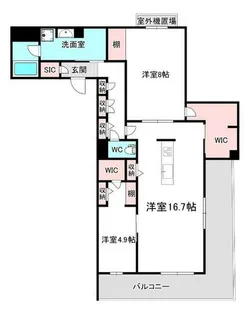 和の杜 江坂【2階】の間取り