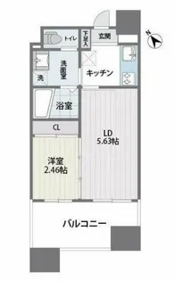 グランフォート薬院南【8階】の間取り