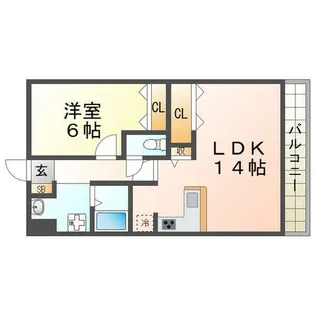 フォレステージュ武庫之荘【6階】の間取り