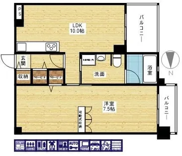 PHOENIX緑地公園【1階】の間取り