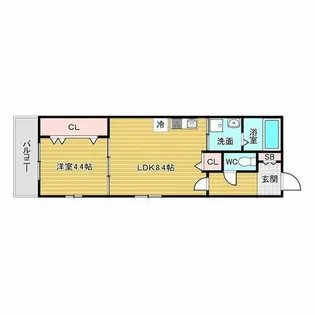 La vie belle 宝山町【2階】の間取り