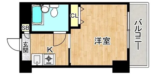 トーエー新深江ビル【4階】の間取り