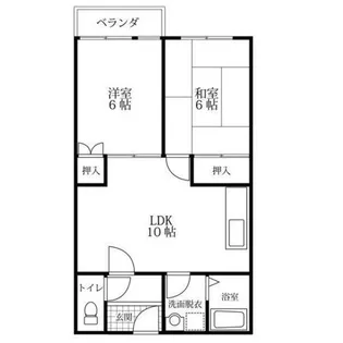 丸矢マンション【2階】の間取り