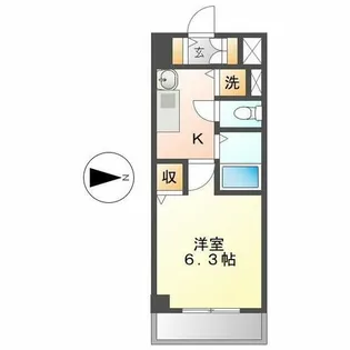プレサンスSAKAE白川公園【5階】の間取り