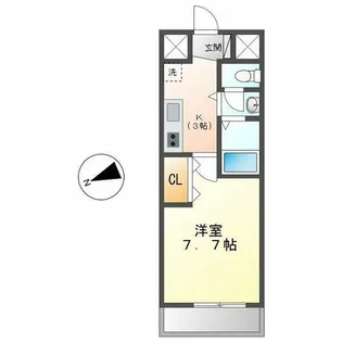 アルフィーレ新栄【7階】の間取り