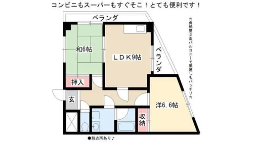 ウエストコート又穂【201号室】の間取り