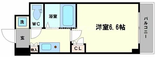 ドミール桜川Ⅱ【10階】の間取り