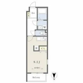 ルシエル東海通ノース【2階】の間取り
