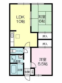 サンエクレールA棟【103号室】の間取り